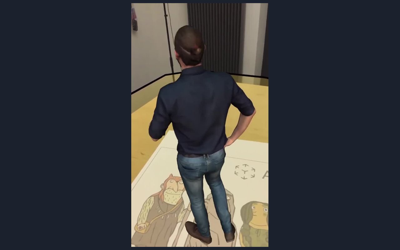 Option 3: volumetric capture, a real person you can walk around in AR