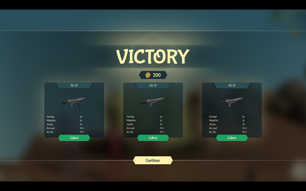 Rewards players set themselves, unlocked on victory